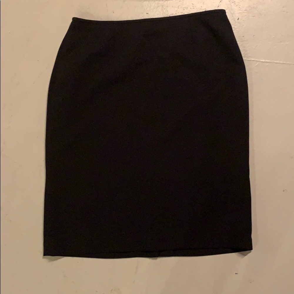 Black midi skirt
